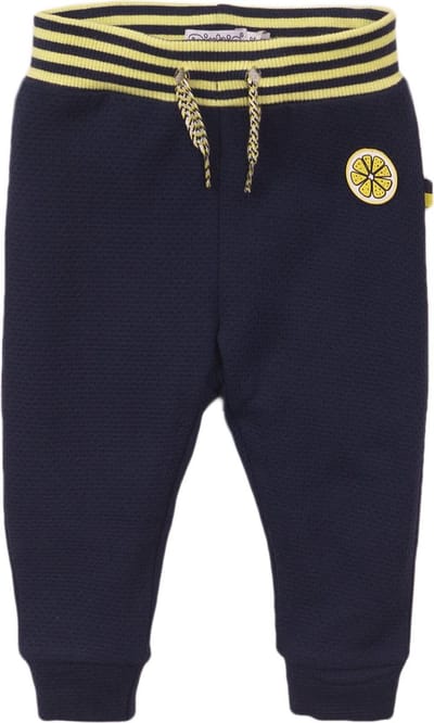 Dirkje - Joggingbroek meisjes - Navy+Yellow - Maat 56