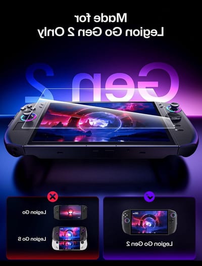 2 Pack Screen Protector voor Legion Go Gen 2 Handheld 8.8 Inch (2025), Eenvoudig te Installeren, Volledige Bedekking, Anti-Kras Ultra HD Gehard Glas Bescherming