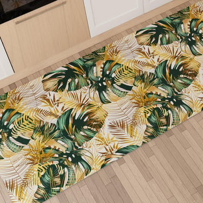 Artigiani Italiani - Keukentapijt, loper, keukenloper, antislip en wasbaar, 52 x 340 cm, design Tropical 04, 100% Made in Italy