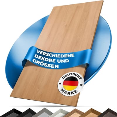 Tafelblad Hout - Werkblad Keukenblad - Tafel Op Maat - Massief Hout Look - 120x60 cm - Beuken
