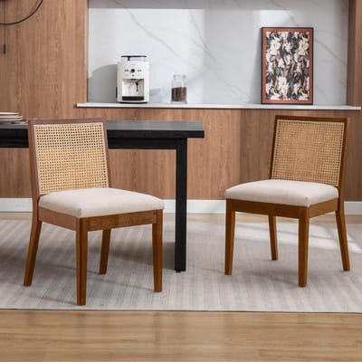 Eetkamerstoelen Set van 2 – - Bruin - Novihome