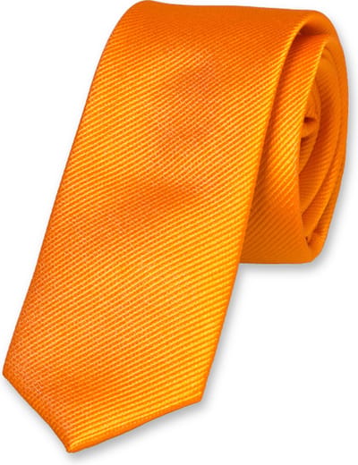 E.L. Cravatte Kinderstropdas - Oranje - 100% Zijde