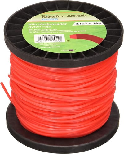 Grastrimmer Nylon 2,4 mm x 100 m - Vierkante Snijdraden in Geel