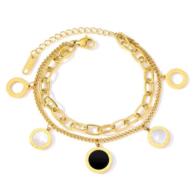 Sorprese Armband - Nova - Goudkleurig - RVS - Armband Dames - Cadeau - Model V