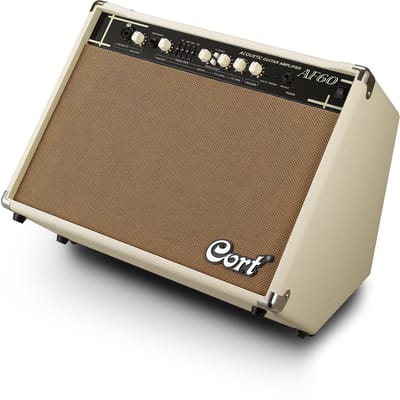 Cort AF60 60W Akoestische Gitaarversterker met 2x 8 inch Speakers, Tweeters en DSP Effecten
