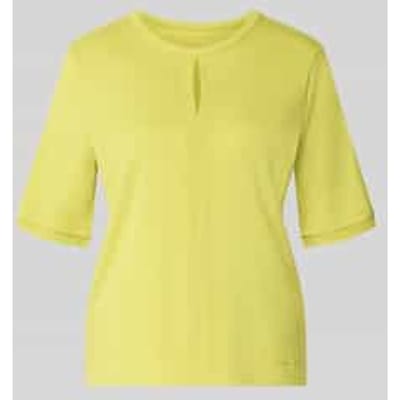 T-shirt met ronde hals en cut-out