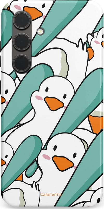 Casetastic Hoesje Geschikt voor Samsung S24 - Stijlvolle Beschermende Duo-layer Case - Ganssterk