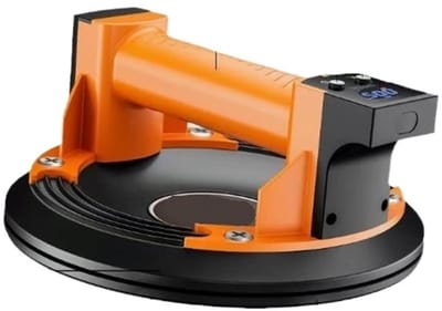 Elektrische Zuignap - Vacuümzuiger Hefgereedschap - Materiaal Verplaatsen - Automatische Adsorptie - 20 cm - Zwart Oranje
