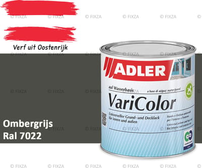 ADLER Varicolor Lakverf RAL 7022 – Ombergrijs 750 ml – 2-in-1 Houtverf, Metaalverf en Kunststof Lak voor Binnen & Buiten