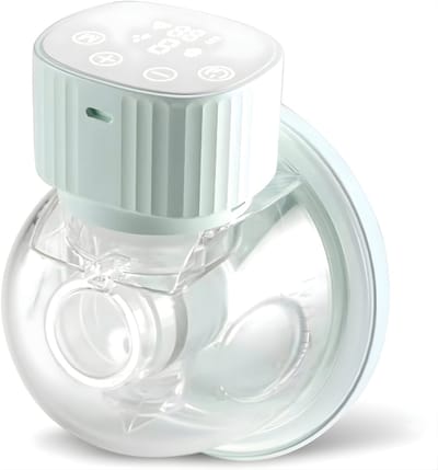 AHD® Borstkolf - Handsfree Borstkolf - Elektrische Borstkolf - Handkolf - Draadloze Borstkolf - Mintgroen - 15cm x 10cm x 22cm