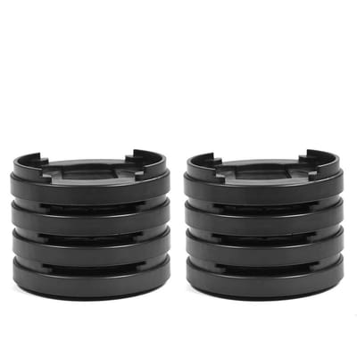Dailygoods- Meubelpootverhogers Verstelbaar - 8 Stuks - Antislip - Zwart Kunststof - Hoog Laadvermogen - Duurzaam Materiaal - Meubelverhogers