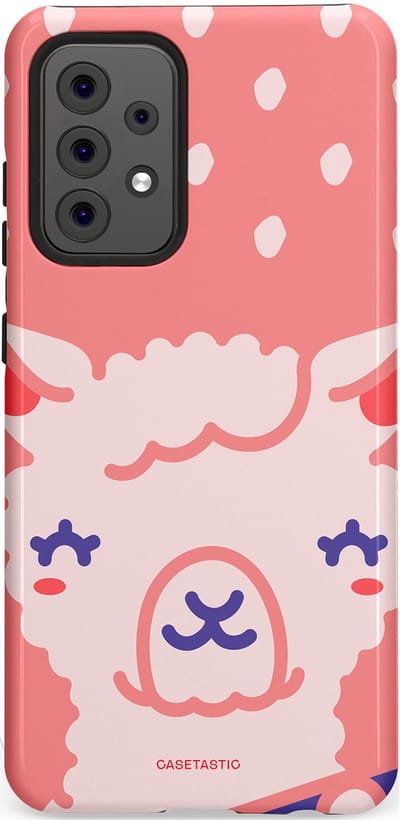 Casetastic Hoesje Geschikt voor Samsung A52 (4G/5G/s) - Stijlvolle Beschermende Duo-layer Case - Lama beat