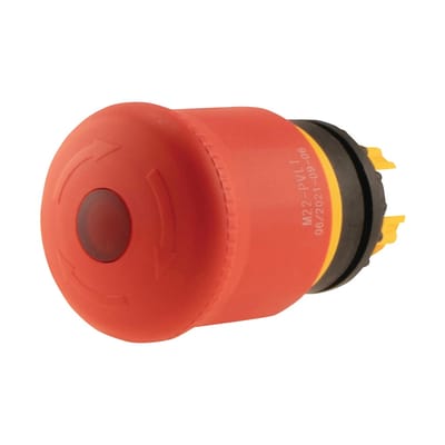 Eaton M22-PVLT Noodstop-paddenstoelknop Rond IP67/IP69 1 stuk(s) Piece