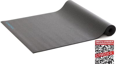 Gymstick Active Fitnessmat - Yogamat - Sportmat - Zwart - Met Online Trainingsvideo's