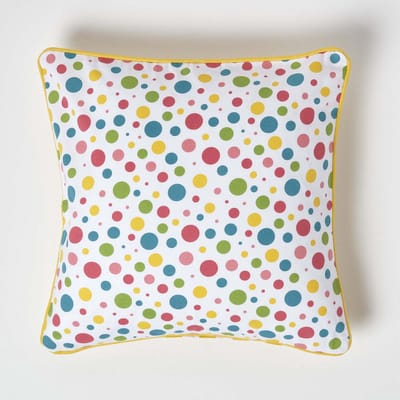 Homescapes Katoenen kussenhoes met stippen, 45 x 45 cm