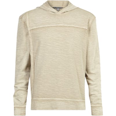 John Varvatos Everett Ls Hightwist Slub Ctn Patchwork Hemp Maat: XS | Hoodies Outlet | Heren | Beige