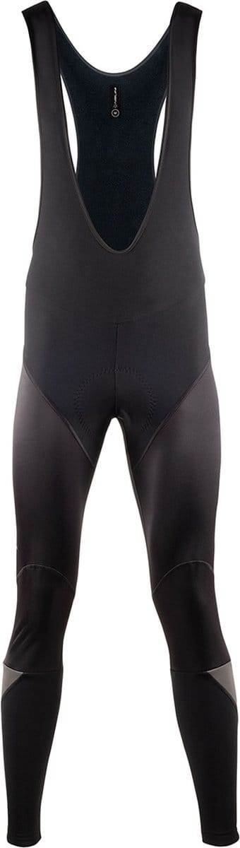 Nalini - Heren - Fietsbroek lang met Bretels - Winter Fietsbroek met Zeem - Thermo Wielrenbroek - Zwart - ROAD WIND BIB TIGHT - M