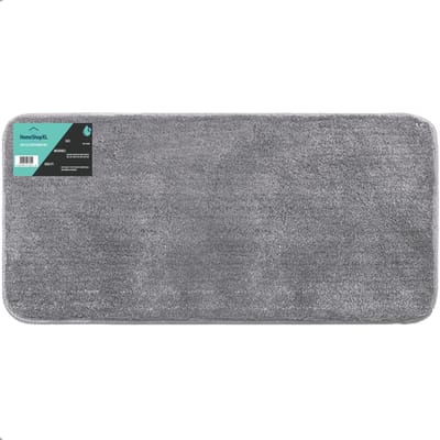 Badmat - 60x120cm - Grijs - Grote Antislip Douchemat Badkamermat of WC mat