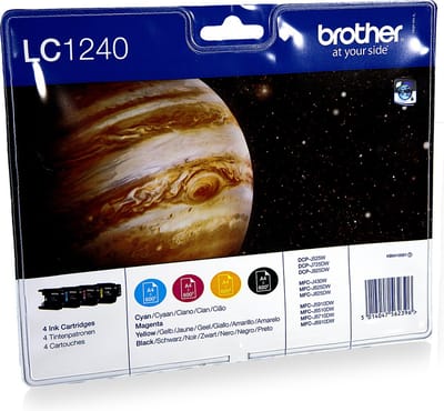 Brother LC-1240VALBP - Inktcartridge - Zwart / Cyaan / Magenta / Geel