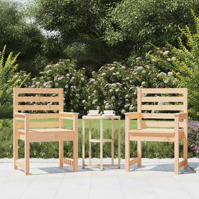 vidaXL - Tuinstoelen - 2 - st - 60x48x91 - cm - massief - grenenhout