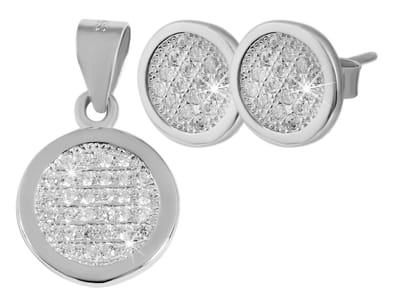 AKZENT Akzent Dames sieradenset "Swea" aus 925 Sterlingzilver mit Zirkonia,