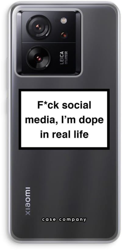 Case Company® - Hoesje geschikt voor Xiaomi 13T Pro hoesje - I'm dope - Soft Cover Telefoonhoesje - Bescherming aan alle Kanten en Schermrand