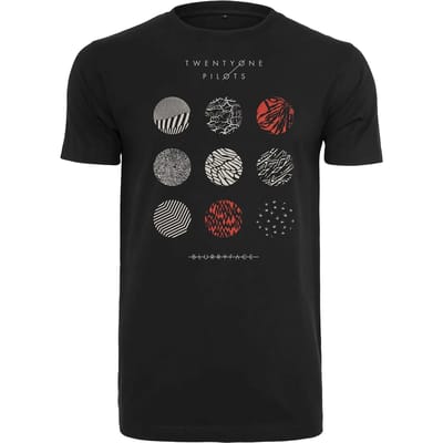 Mister Tee Twenty One Pilots - Twenty One Pilots Pattern Circles Heren T-shirt - 4XL - Zwart