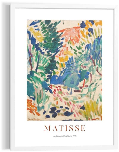 Schilderij Matisse - Landscape at Collioure - 70 x 50 - Hout - REINDERS