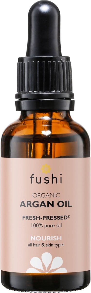 Fushi Biologische Argan Oil – 100% puur & koudgeperst (30ml) Voor huid, haar én baard – uit Marokko