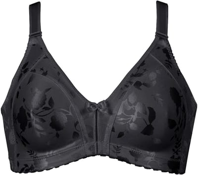Naturana - Minimizer bh met bloemenpatroon - 5363 - Zwart - 100B