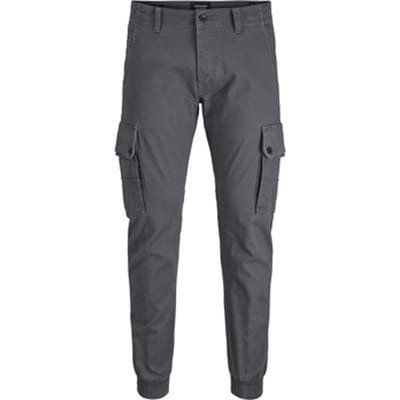 Jack & Jones - Heren Broek Paul Warner Cargo - Grijs - Maat 28/32