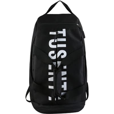 Sport Gymtas met Grote Capaciteit Dames Fitness Rugzak Waterdicht Multifunctioneel Schoenenvak Reispakket Sport Schoudertassen zwart