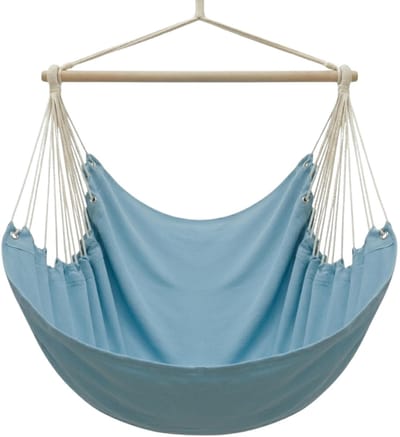 Dailygoods- Hangstoel XXL 185x130 cm - 2 Persoons Hangmatstoel tot 150 kg - Comfortabele Katoenen Loungestoel - Relax Zweefstoel voor Binnen/Buiten - Stevige Ophangmechanisme - Schommelstoel