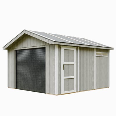 Timbela M990B-TUNDRA GREY - LP SmartSide Garage - 13 m² - 412x378xH269 cm - met verf