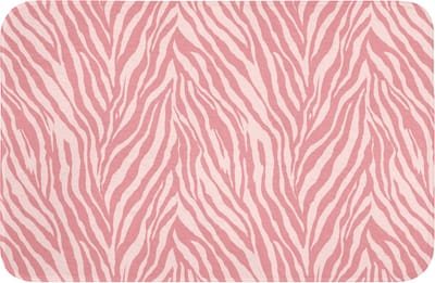 Badmat 60x40 cm - Antislip - Zebra - Print - Roze - Badmatten voor badkamer - Badkamermat - Douchemat - Badkamer mat