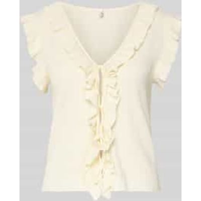 slim fit knitweartop van viscosemix model 'NELLY'
