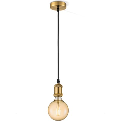 Home sweet home hanglamp Vintage Globe g125 - Brons - amber