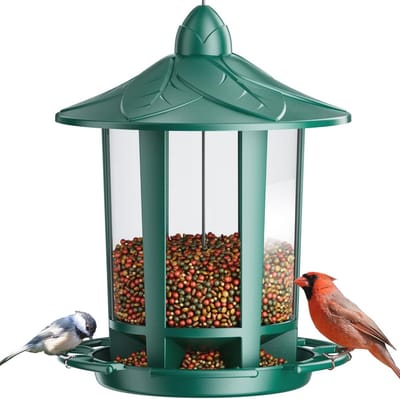 Vogelvoederbak Kasteelstijl voor Buiten | Eekhoornbestendig en Aantrekkelijk voor Wilde Vogels