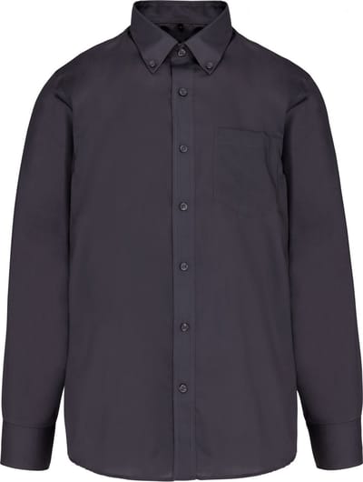 Kariban Heren non-iron overhemd lange mouwen K537 - Zinc - 3XL