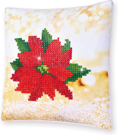 Poinsettia Diamond Dotz 18x18 cm