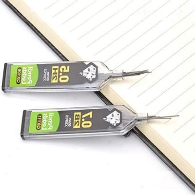 Refills voor mechanische potlood 0.5 mm HB, breukbestendig, 30 stuks per buis, geschikt voor 2B, 2H, 0.3/0.5/0.7/0.9 mm