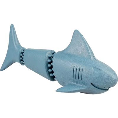 Duvoplus - Speelgoed Voor Dieren - Hond - Eco Rubber Haai Snackdispenser 18x7,6x7,5cm Blauw - 1st