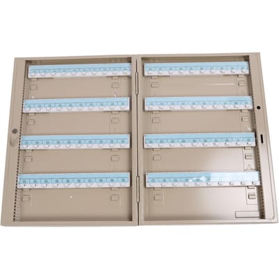Boîte à clés murale verrouillable Gestion facile Plaque d'acier laminé à froid Boîte à clés sécurisée pour magasin, bureau, entreprise white