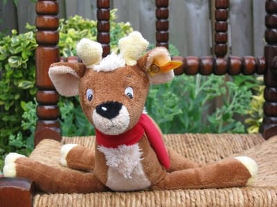 Steiff - pluche knuffel - Olaf rendier
