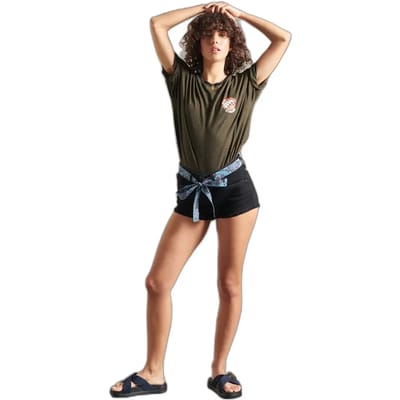 Dames mini shorts met kant Superdry