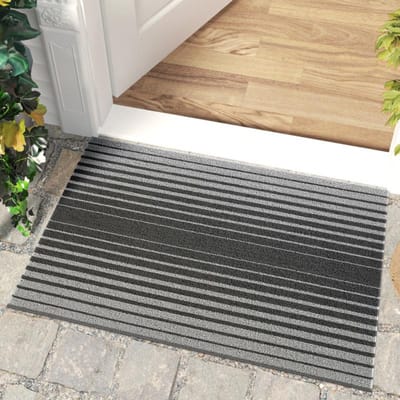 Eenvoudige PVC Huis Entree Deur Vloermat Buitendeur Stofmat Deurgang Deurgang Antislipmat 43.5*75cm