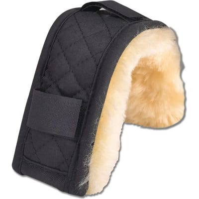 Schapenwol bekleding voor boven of onder een neusriem Waldhausen