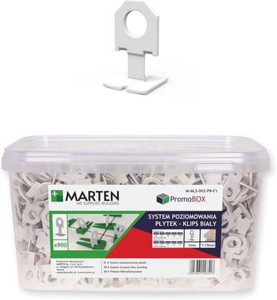 Tegel Level Systeem - Tegel Spacer Clips - Vlakke Tegels Leggen - Herbruikbare Wiggen - Voeg 1-3mm - 900 Clips