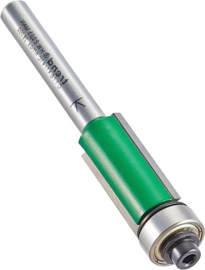 SnelShoppen - Trimmer Router Freesbit 1/4 Inch Schacht, 12.7mm Snijdiameter, 25.4mm Snijlengte, Tungsten Carbide Tipped, Voor Precisie Laminaat & Fine