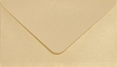 Metallic (parelmoer) crème enveloppen A8 - 58 x 100 mm - 25 stuks - BK zonder lijm - 120 gram - Aster Metallic - Netuno